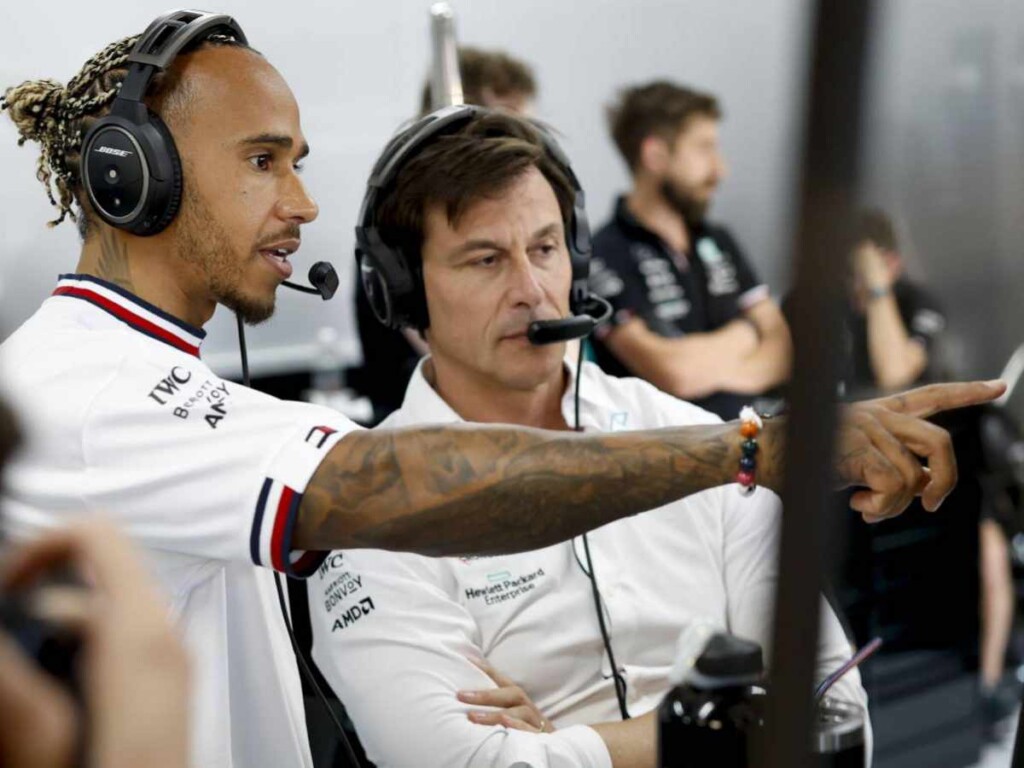 Lewis Hamilton and Toto Wolff