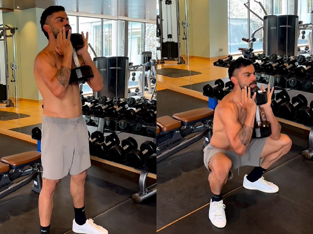 virat kohli gym exercise