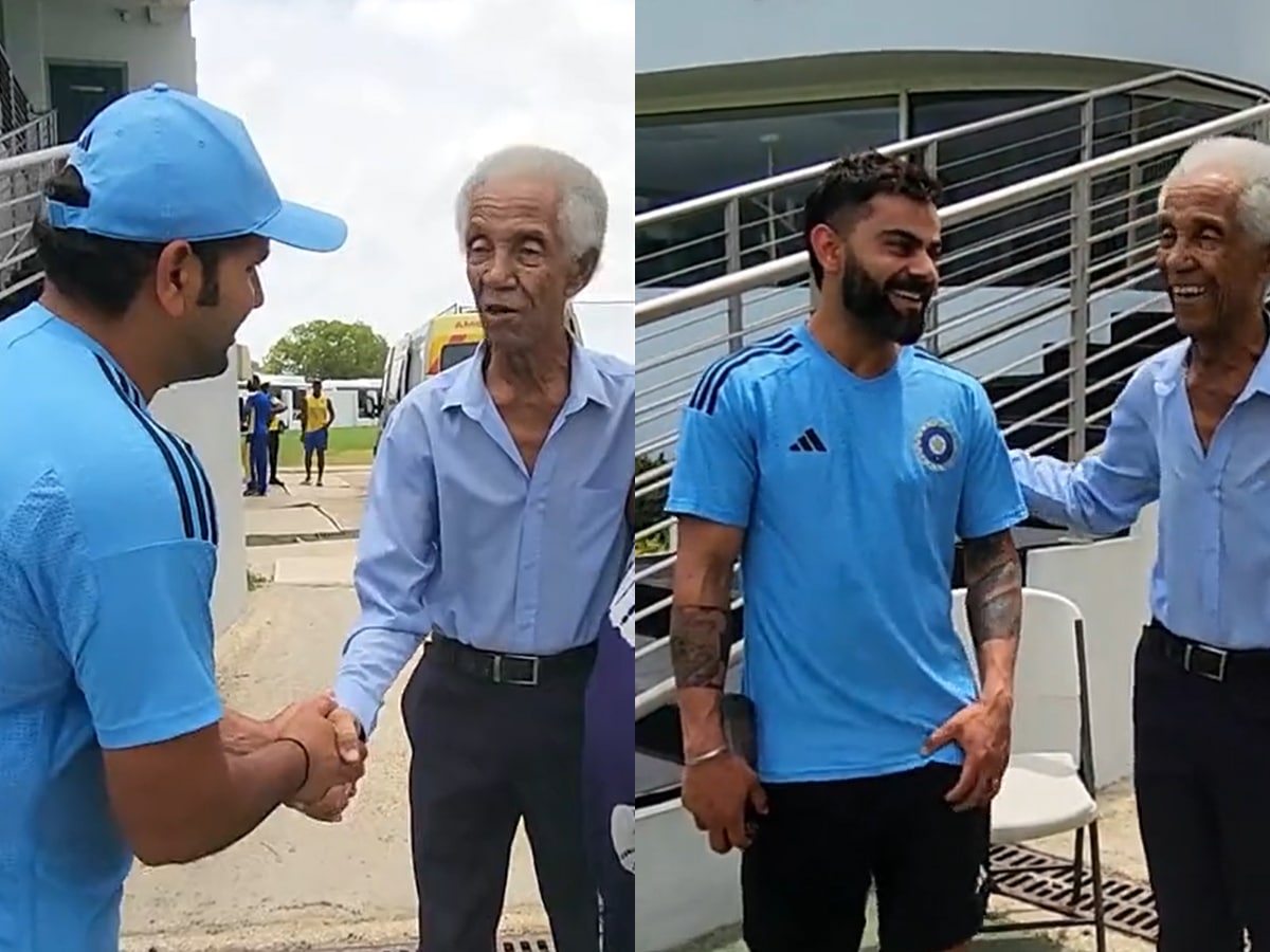 WATCH: Virat Kohli and Rohit Sharma meet West Indies legend Sir Garfield Sobers