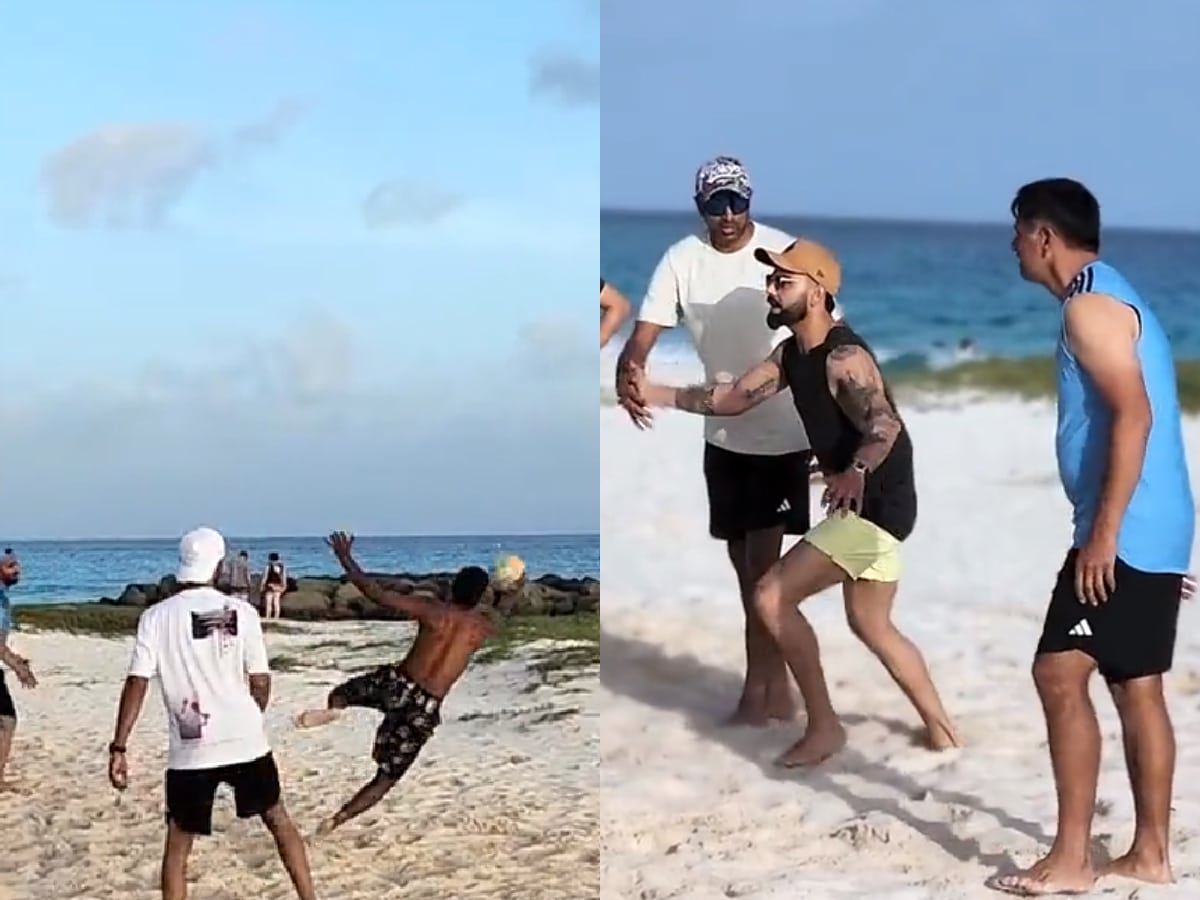 WATCH: Virat Kohli, Rahul Dravid, and other Team India players arrive in West Indies; play volleyball and chill by the beach ahead of series opener