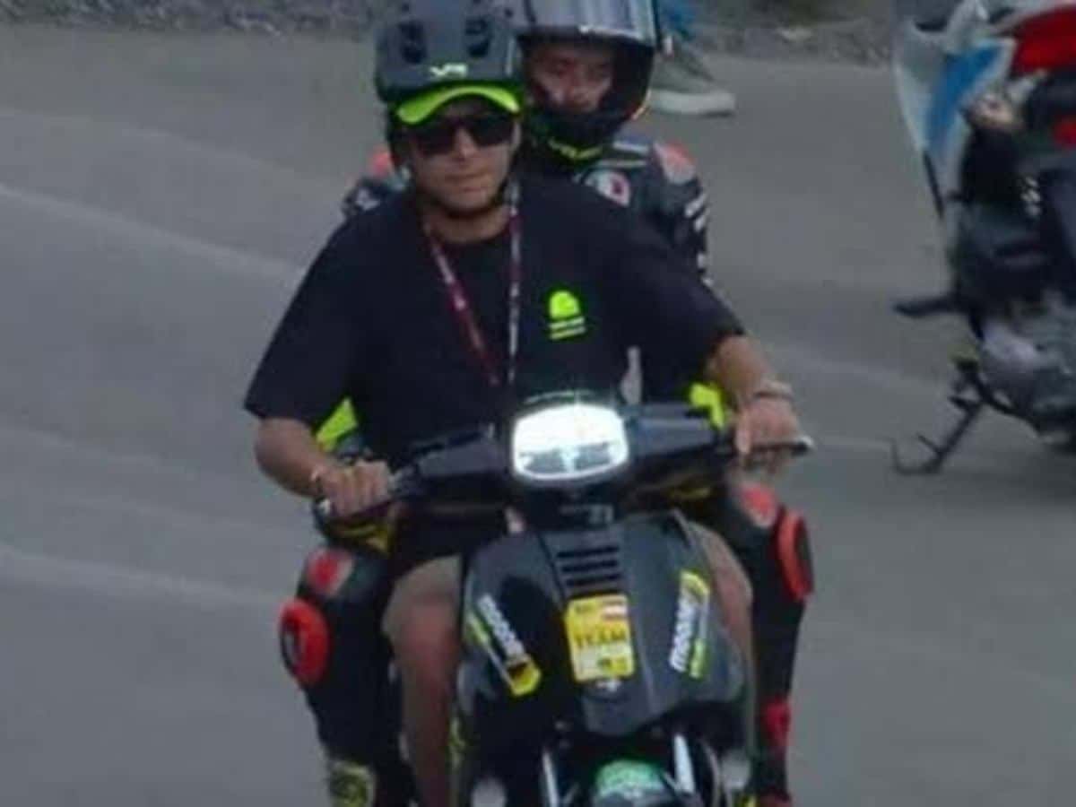 Valentino Rossi and Marco Bezzecchi