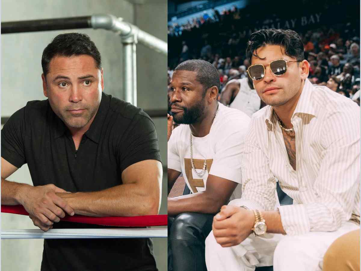 Oscar De La Hoya, Floyd Mayweather, and Ryan Garcia 