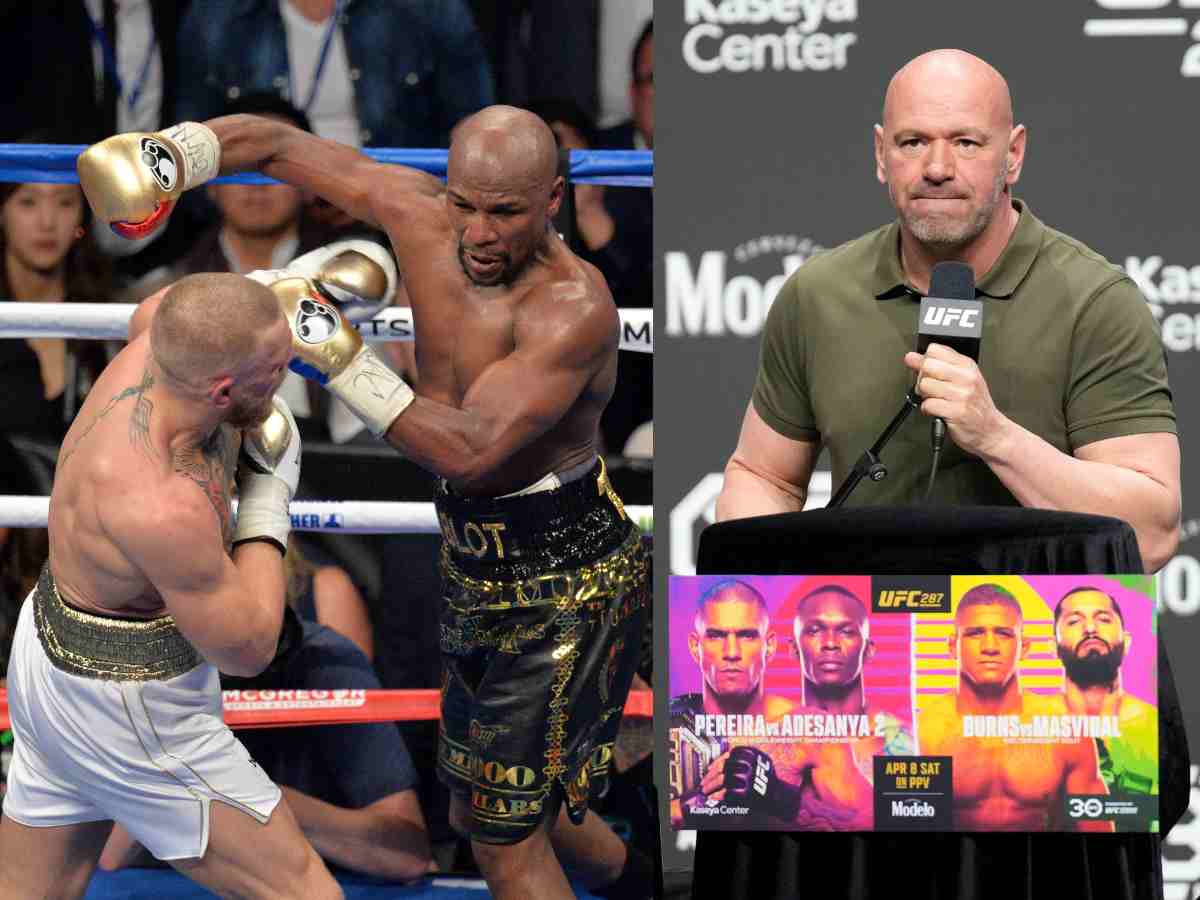 $450 million worth Floyd Mayweather called Dana White ‘a f**king comedian’ for demanding to split $25 million each with Conor McGregor