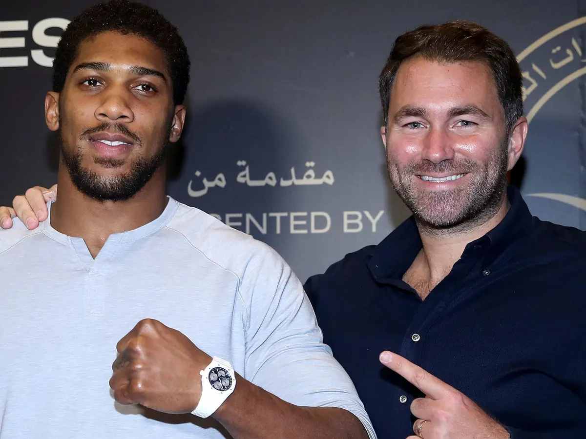 Anthony Joshua and Eddie Hearn