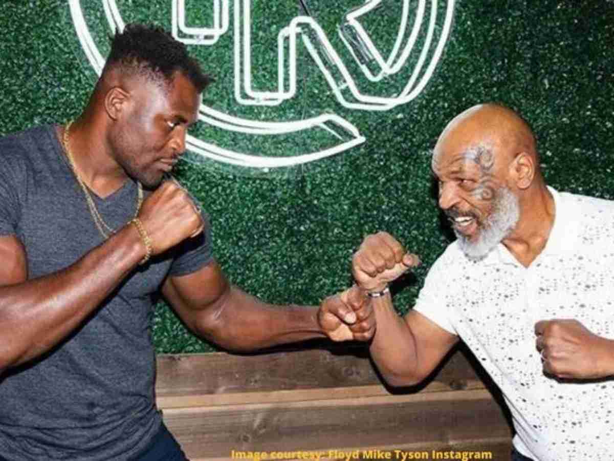 Francis Ngannou and Mike Tyson