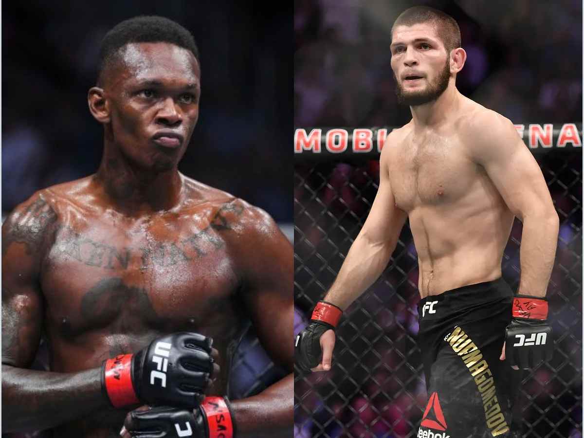 Israel Adesanya and Khabib Nurmagomedov