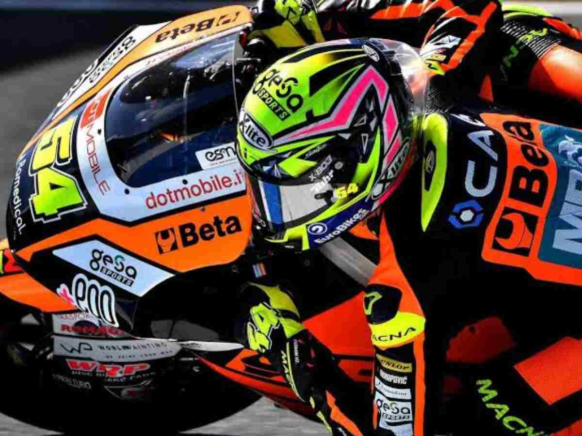 WATCH : Fermín Aldeguer crashes in Parc Ferme after winning his maiden Moto 2 race