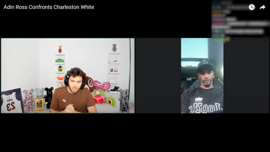 "You god-d*mn right you can say n****" Charleston White grants Adin Ross the n-word pass on livestream