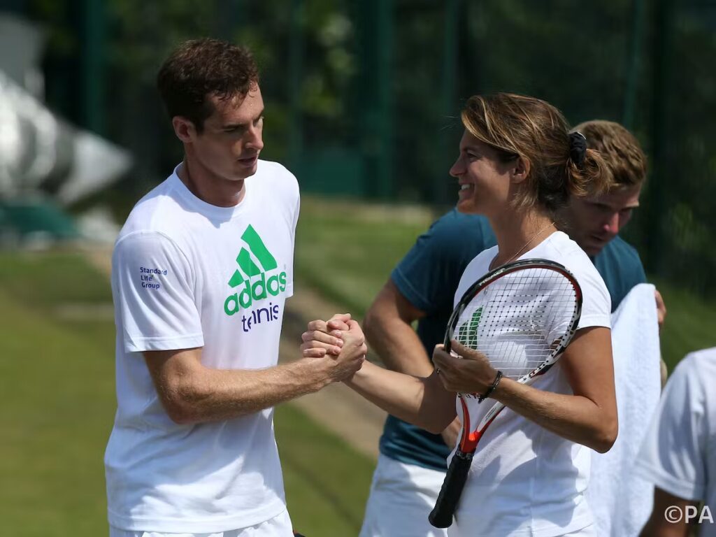 Andy Murray and his ex coach Amelie Mauresmo