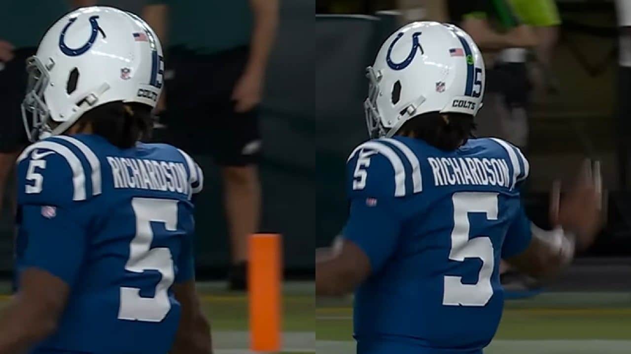 WATCH: Colts’ Rookie QB Anthony Richardson fires up Philly crowd with HILARIOUS ‘Fly Eagles Fly’ celebration in preseason matchup