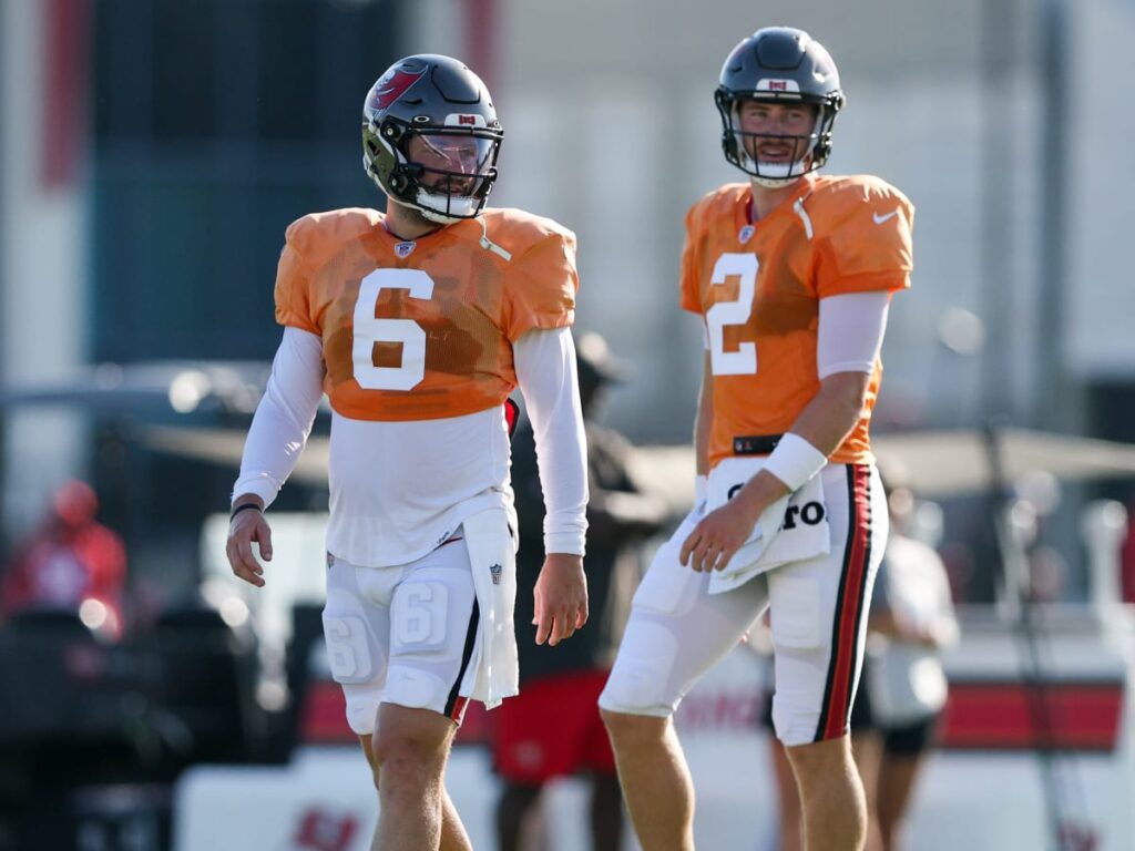 Baker Mayfield and Kyle Trask 