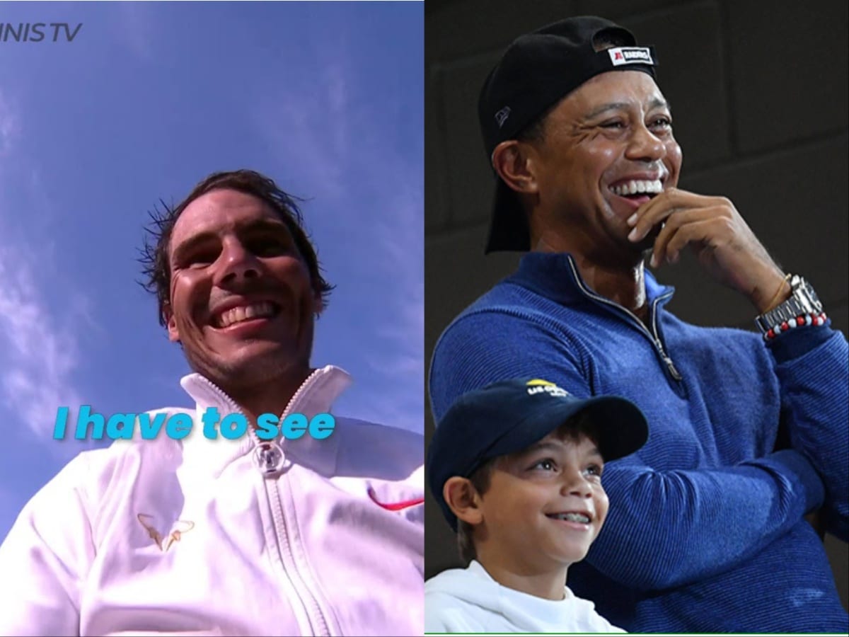 Rafael Nadal’s old video of checking on Tiger Woods’ PGA score moments after winning the Canadian Masters title goes viral