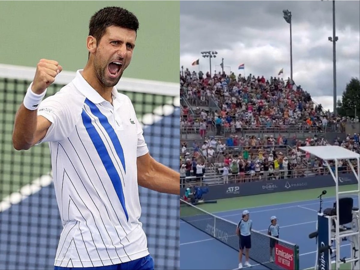 WATCH: Novak Djokovic gets an ELECTRIC reception from Cincinnati crowd for his first match in almost two years on US soil