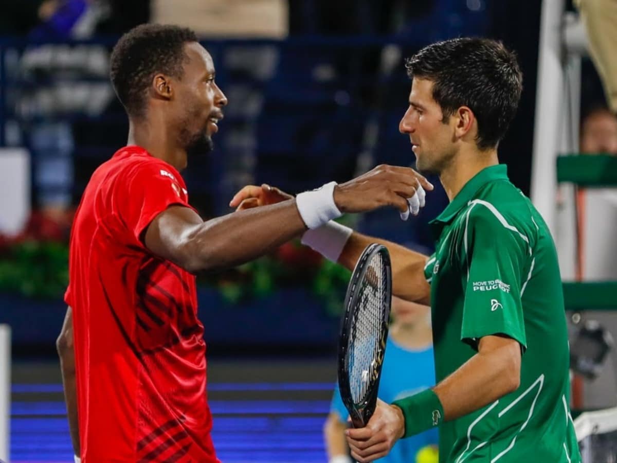 Monfils and Djokovic 