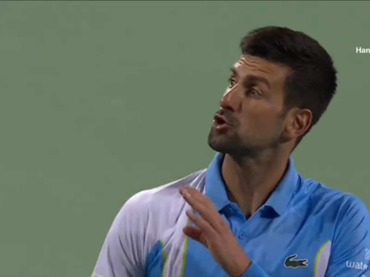 WATCH: An agitated Novak Djokovic tells a fan to ‘SHUT UP’ during a heated moment at the Cincinnati Masters