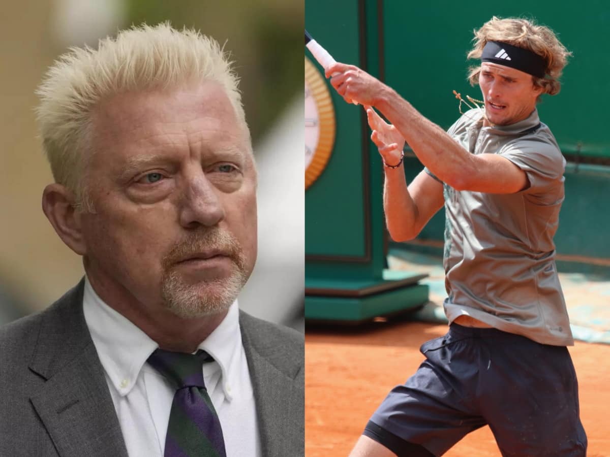 Boris Becker and Alexander Zverev