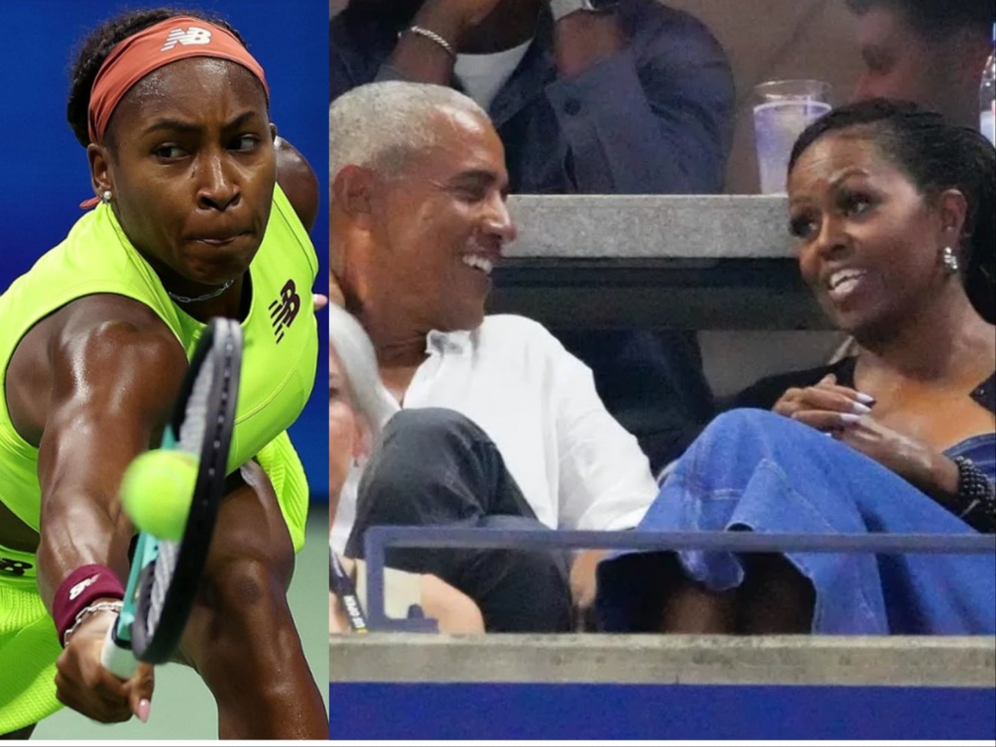 WATCH: Coco Gauff fights back by winning a WHOPPING 26-minute game against Laura Siegemund in front of Barack and Michelle Obama