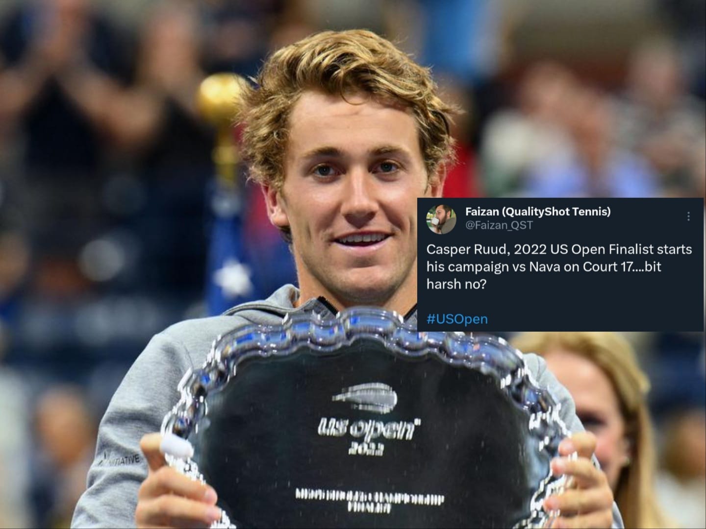 “Shame on you” – Runner-up in 2022, Casper Ruud gets outcasted on Court 17 for his US Open round 1 match angering fans