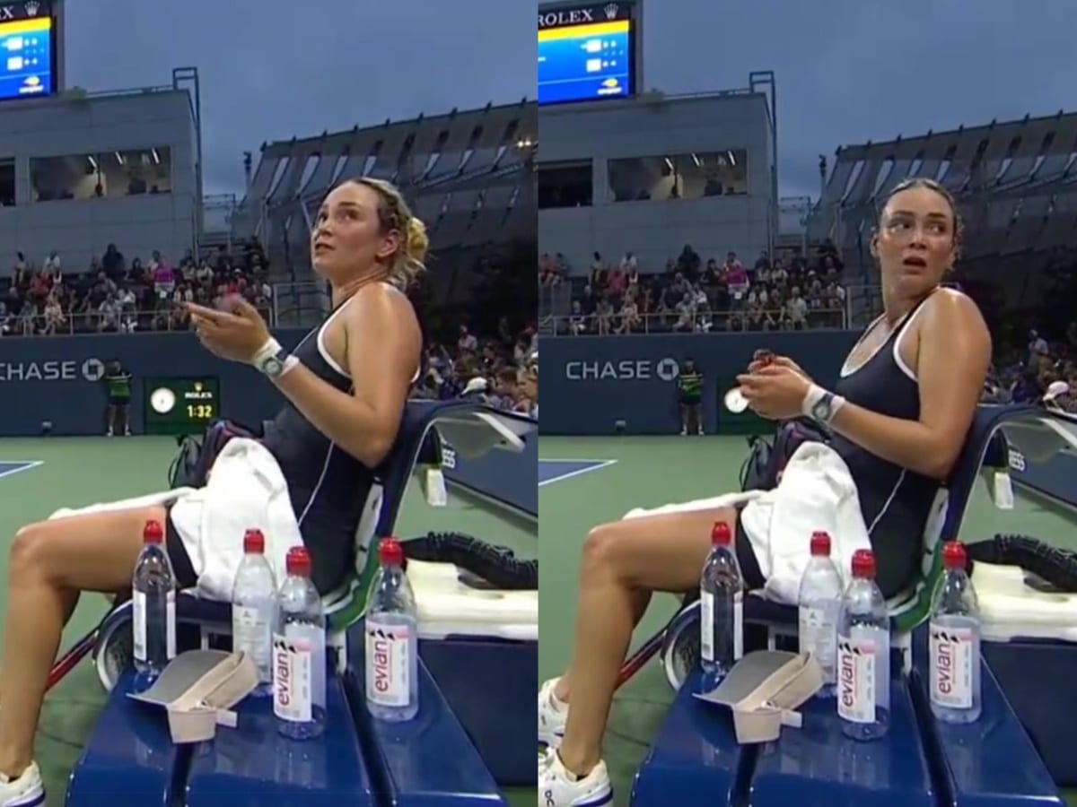 WATCH: “Either drunk or insane,” Donna Vekic tells the chair umpire to throw the heckler out of the stadium during her opening round match at the US Open 2023