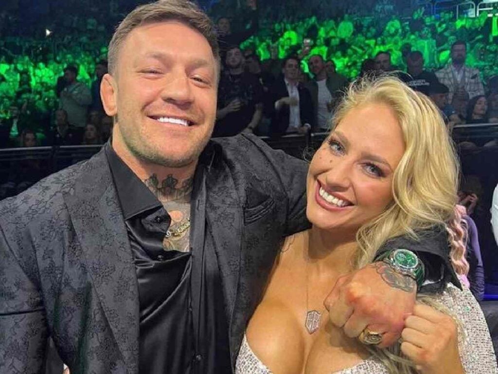 Conor McGregor with Ebanie Bridges at the fight 