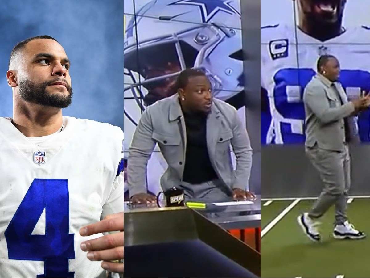 WATCH: “He owns the division!” – LeSean McCoy walks off the set after Bucky Brooks’ BIZARRE take on Cowboys QB Dak Prescott