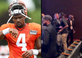 Deshaun Watson and Roger Goodell