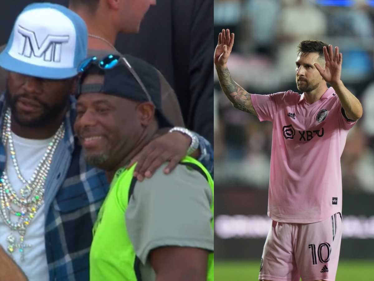 WATCH: Floyd Mayweather and Ken Griffey pay visit to watch World Champion Lionel Messi play for Inter Miami