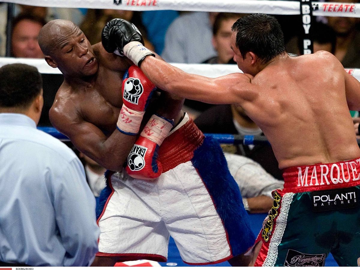 “Top 5 chin in boxing history” – 9 years since shocking moment, Floyd Mayweather goes VIRAL for losing teeth during fight