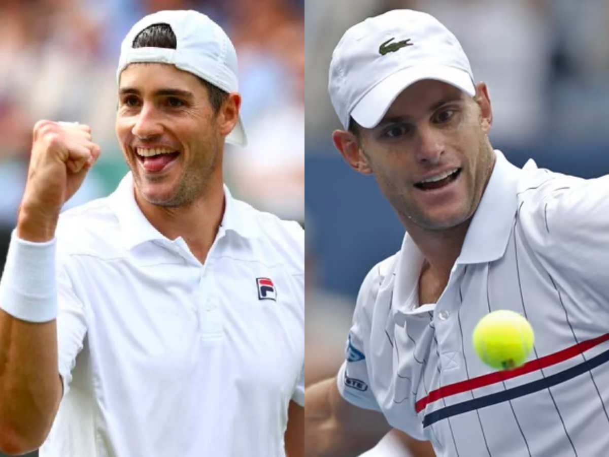 John Isner (L), Andy Roddick (R) (Sources: Sportscrazy, On This Day)