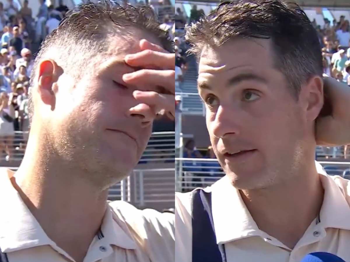 WATCH: John Isner fights his tears as he says his final goodbye following his exit from the US Open 2023