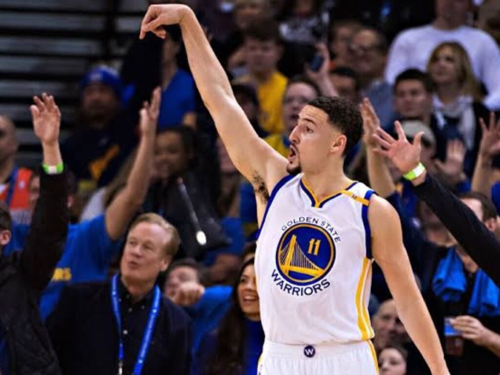 Klay Thompson during his 60 point game