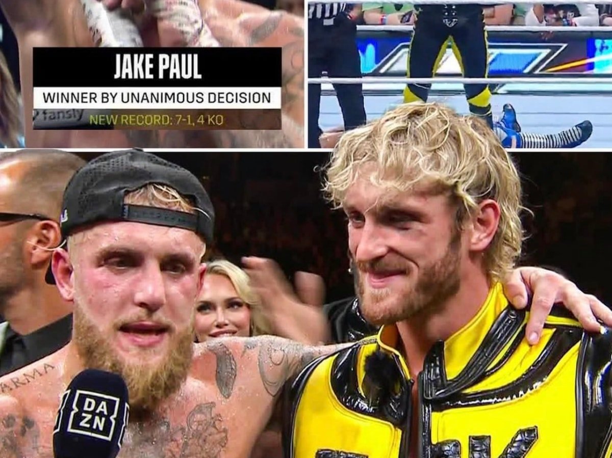 How did Logan Paul travel 1000 miles in four hours to watch brother Jake Paul KO Nate Diaz?