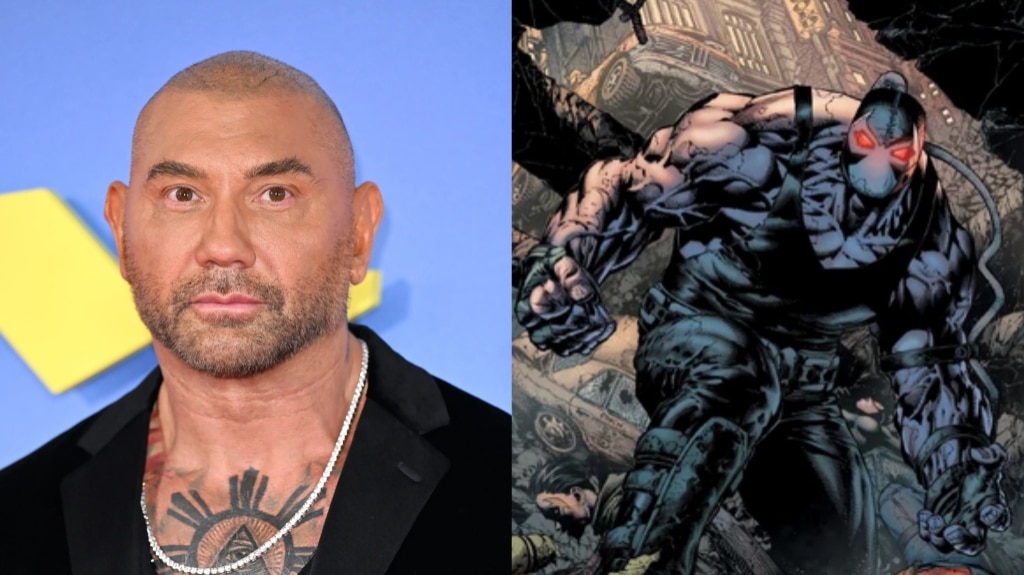 Dave Bautista and Bane from DC 