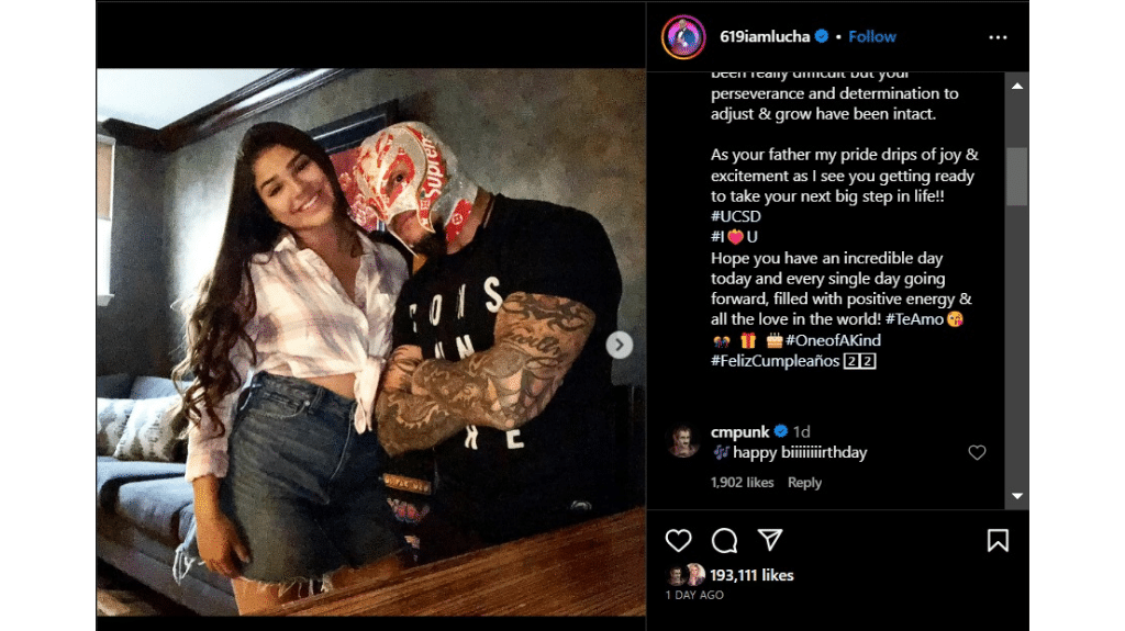 CM Punk wishes Aalyah Mysterio 