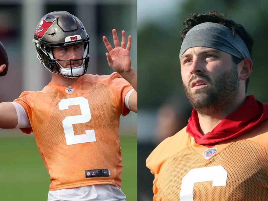 Colin Cowherd rips Baker Mayfield apart and DEMANDS his retirement if he can't beat Kyle Trask at Bucs for QB1 job 1 Baker Mayfield is competing with Kyle Trask for the role of the starting QB in Tampa Bay. (IMAGE: AP/ Reuters)