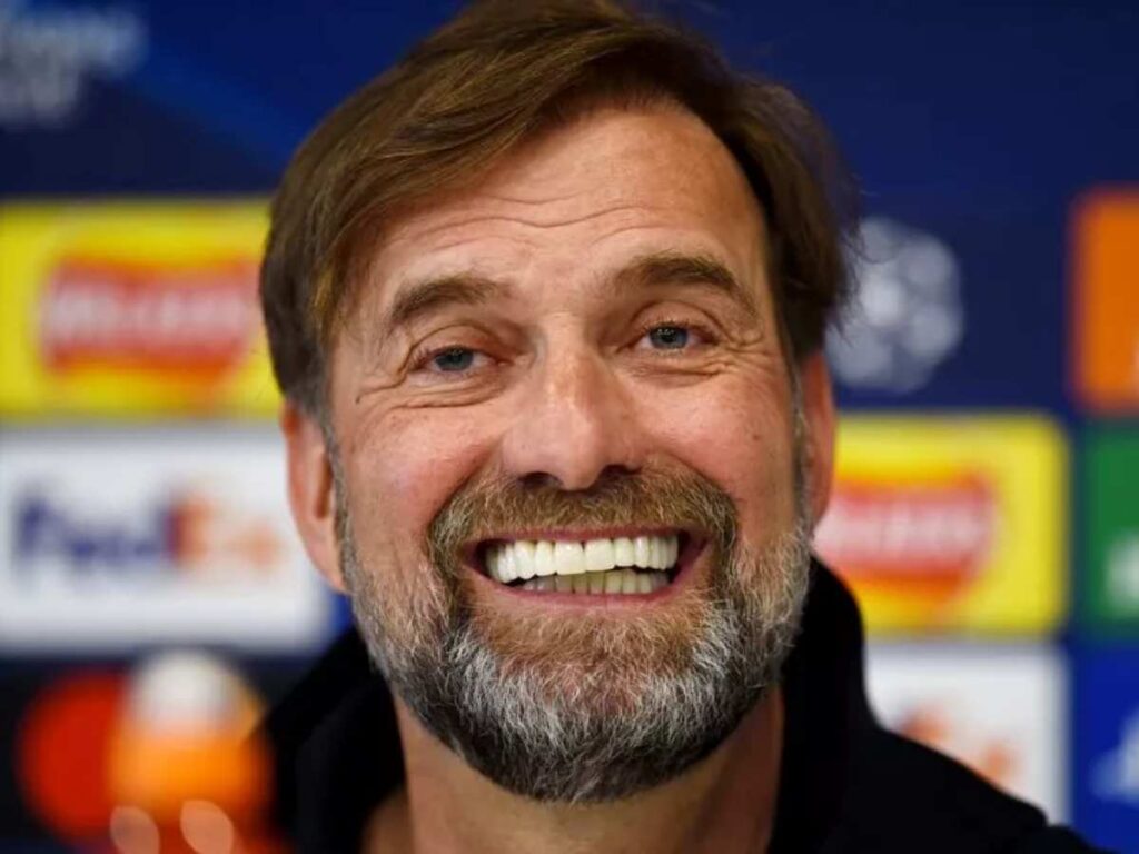 Jurgen Klopp during a press conference 