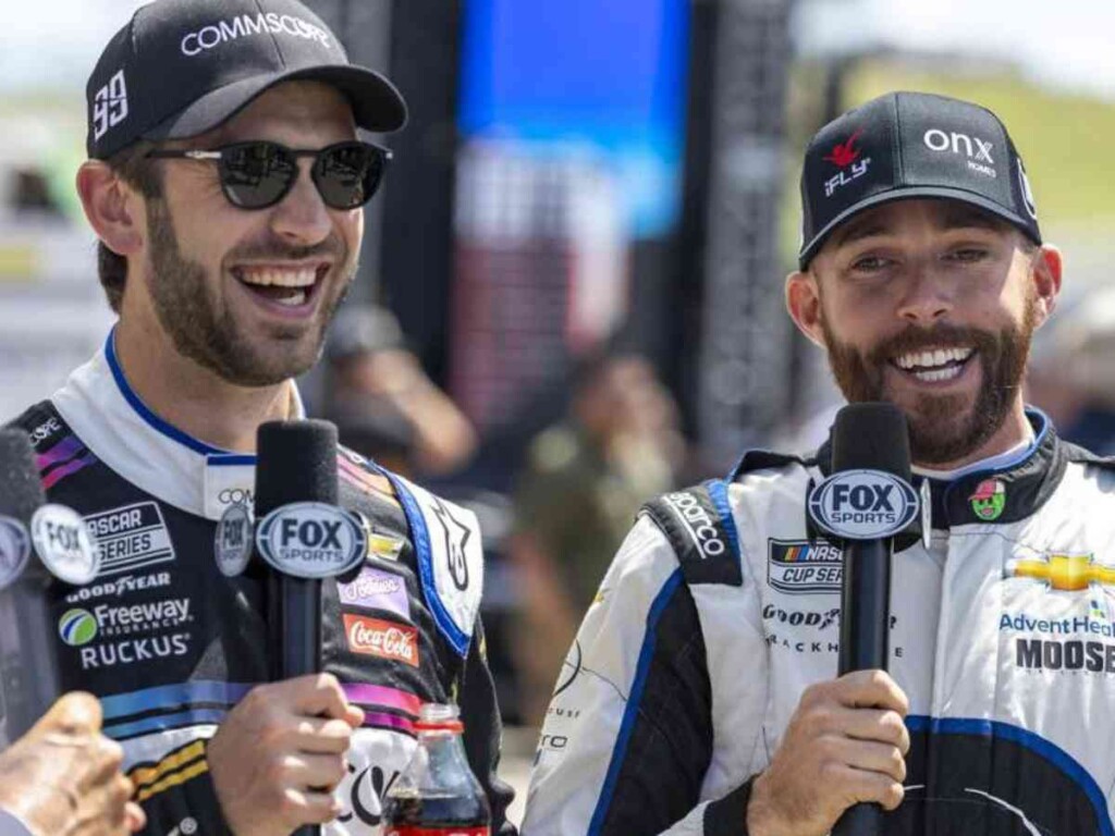 Trackhouse Racing drivers Daniel Suarez and Ross Chastain (Credits: Spectrum News) 