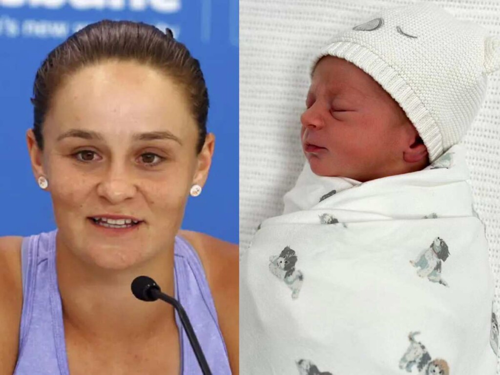 Ashleigh Barty and her child