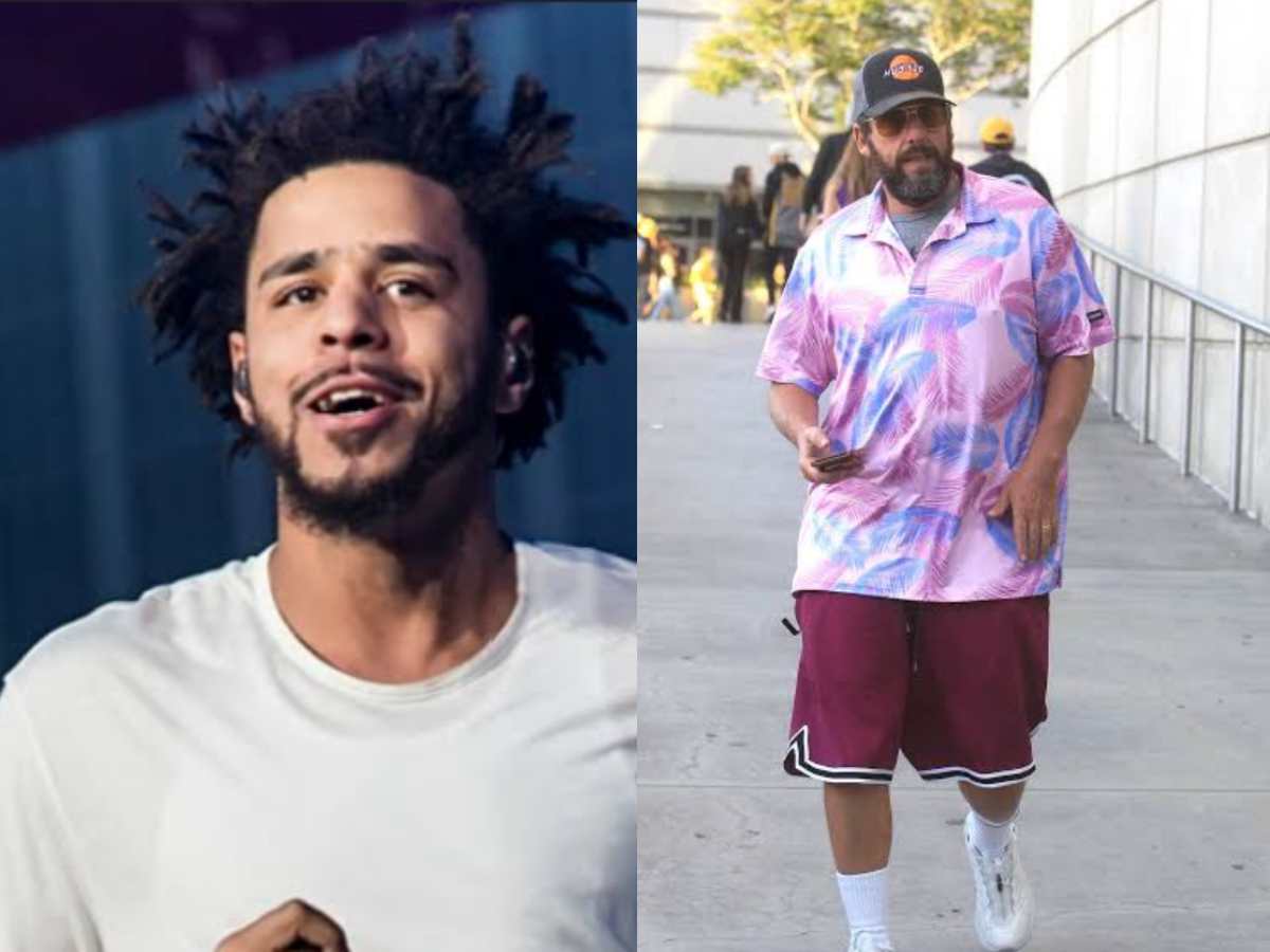 WATCH: ‘Polo t-shirt’ Adam Sandler and rapper J. Cole hooping together in NYC