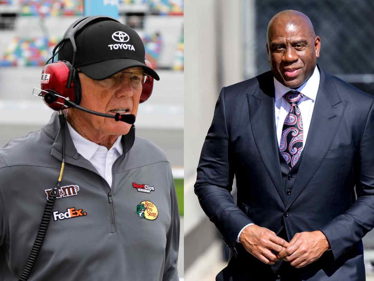 JGR’s Joe Gibbs reportedly met $630 million worth NBA legend Magic Johnson to get him to a NASCAR race