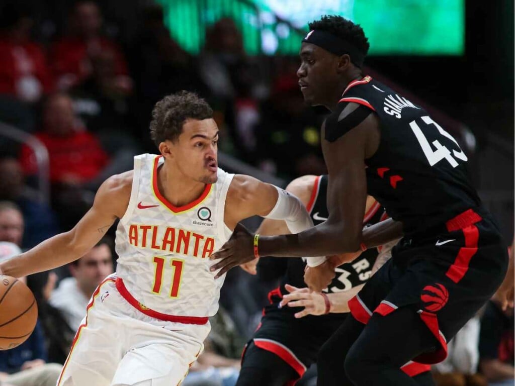 Trae Young and Pascal Siakam