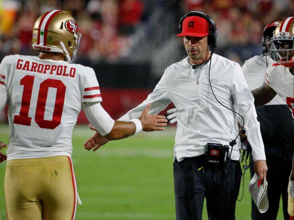 Kyle Shanahan and Jimmy Garoppolo