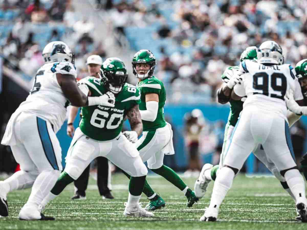 “Those guys are psychos!” Zach Wilson HAILS Jets’ defensive line after their ‘brutal’ attack on Bryce Young in 27-0 beat down