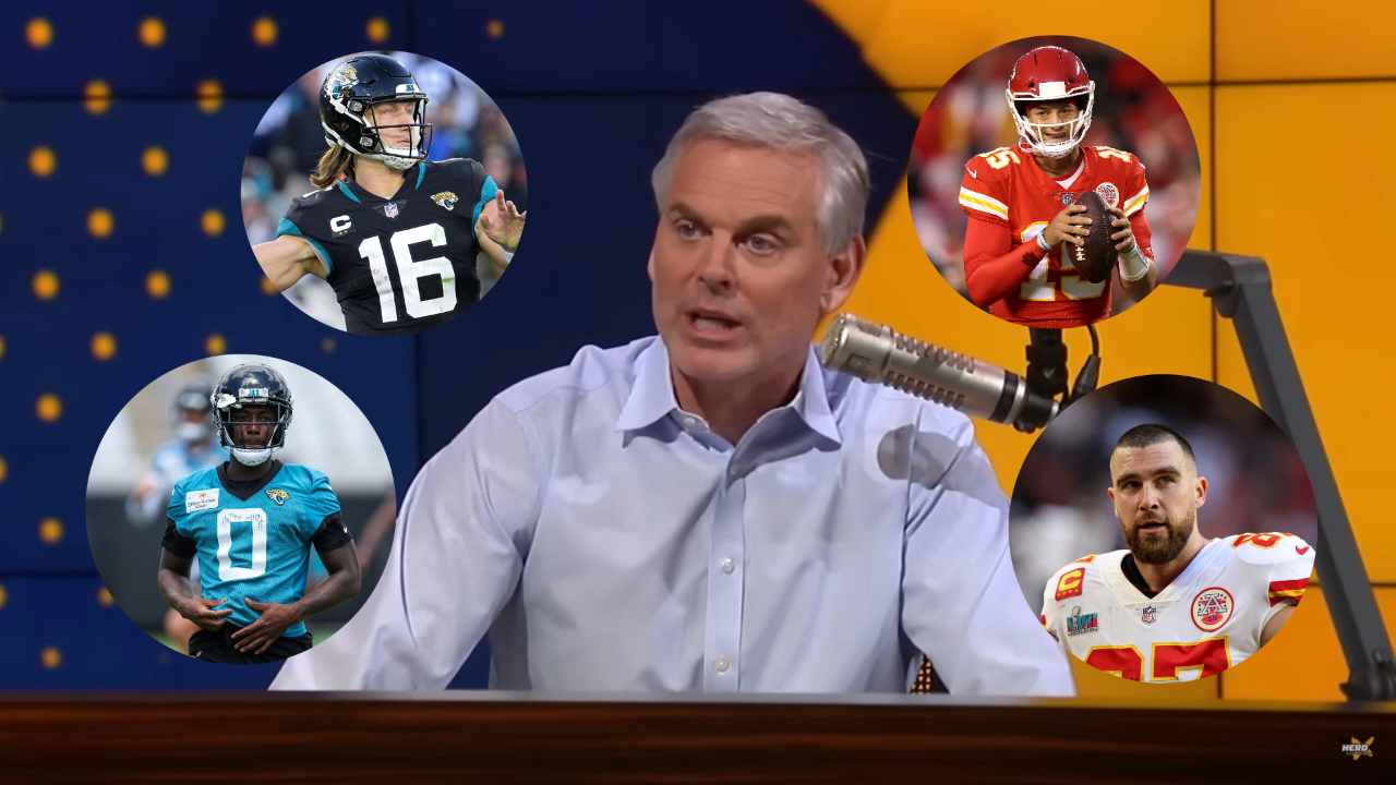 Colin Cowherd controversially placed Jaguars Trevor Lawrence and Calvin Ridley ahead of Chiefs duo Patrick Mahomes and Travis Kelce in his quarterback-receiver list