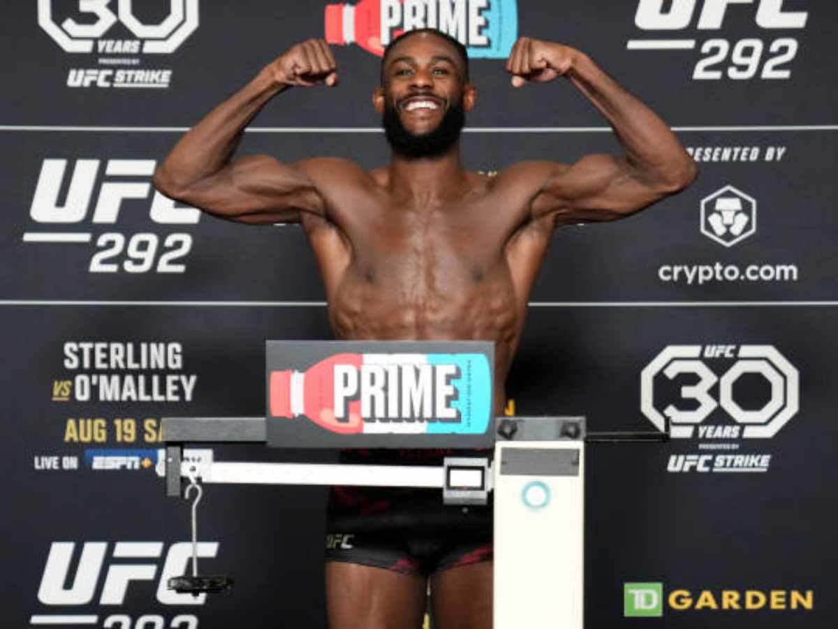 “Bro will be 205 tomorrow” – Fans shocked as Aljamain Sterling reveals blowing up 10 pounds half hour after making weight for bantamweight title fight