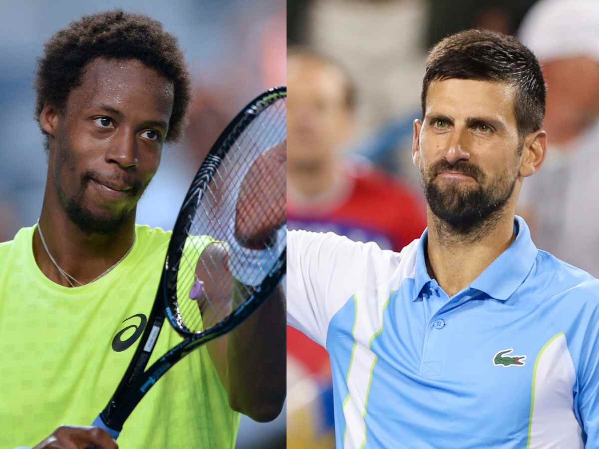 Gael Monfils shares a picture of Novak Djokovic’s apology message to him after defeating him for the 19th consecutive time following their Cincinnati clash