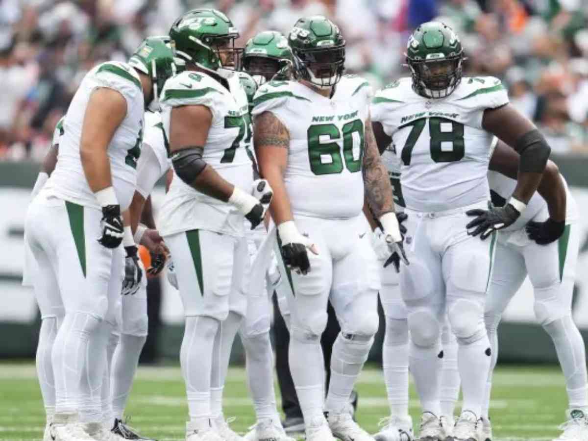 The New York Jets offensive line