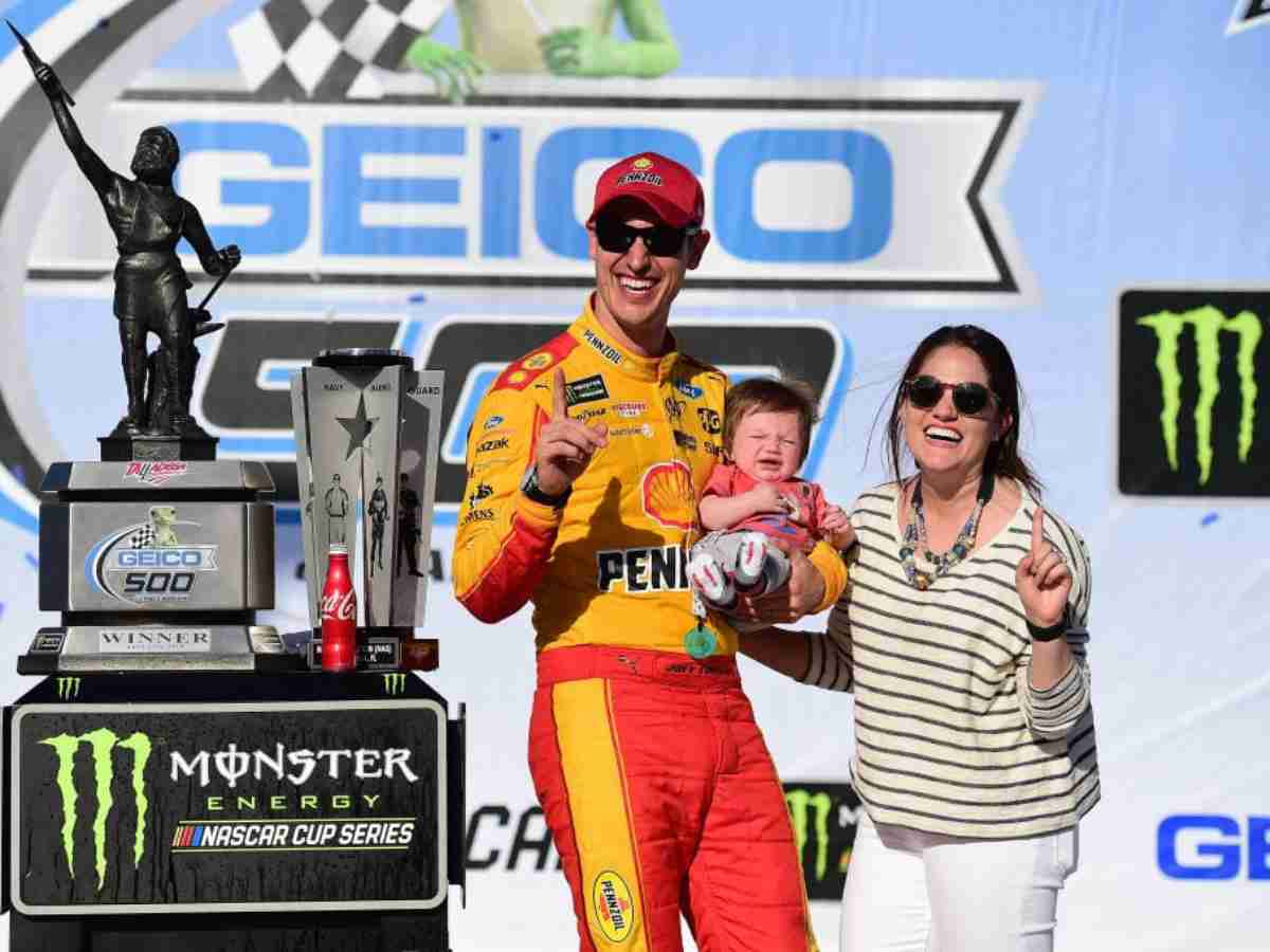 Joey Logano and wife, Brittany Baca