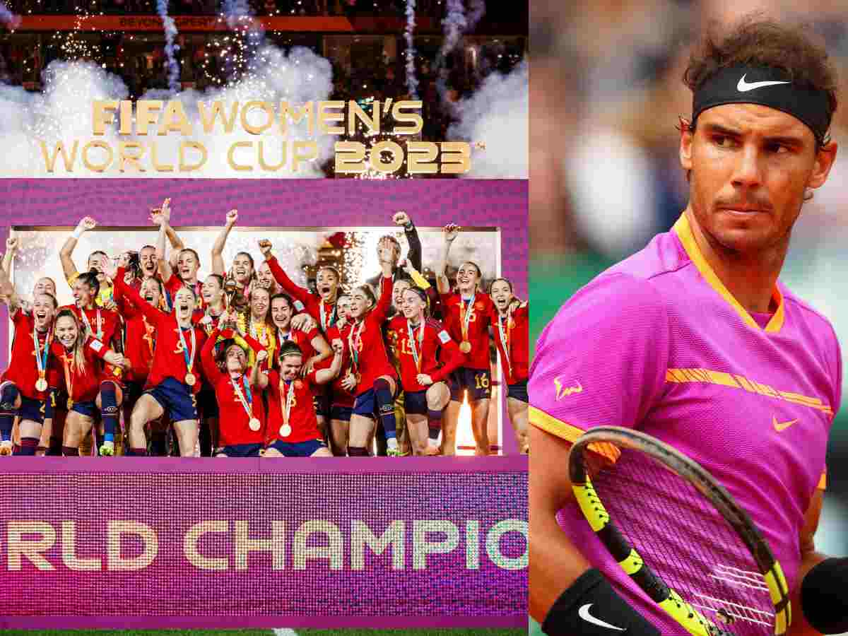 Rafael Nadal sends out a congratulatory message to the Spanish women’s football team after they beat England to win the FIFA World Cup