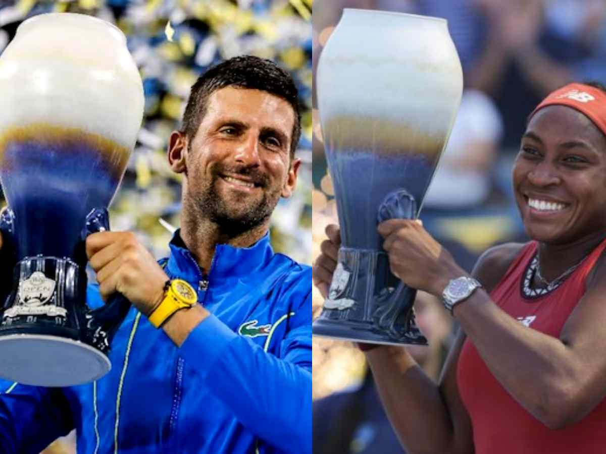 “Show me the fan attendance between both” – Novak Djokovic winning twice the prize money as Coco Gauff for winning the Cincinnati title has fans divided on equal pay for players